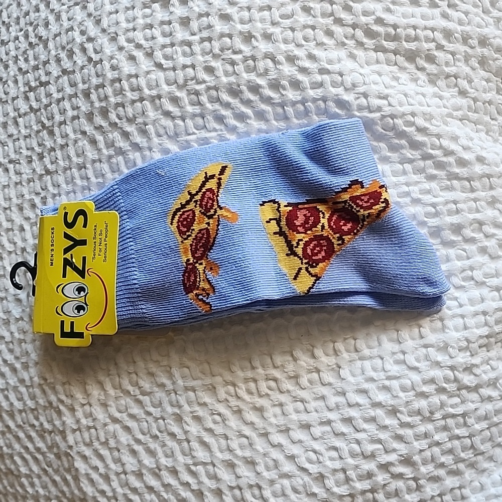 3/$20 Foozy Funny Pizza Socks!